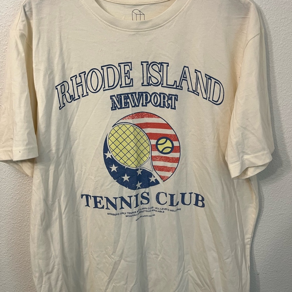 Original Use Newport Tennis Club Cream Graphic Tee